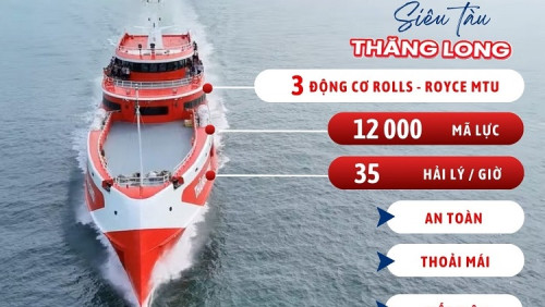 Vì Sao Tàu Thăng Long Được Lựa Chọn Cho Tuyến Vũng Tàu - Côn Đảo?